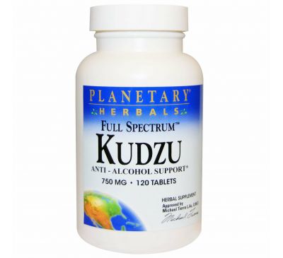 Planetary Herbals, Кудзу Full Spectrum, 750 мг, 120 таблеток