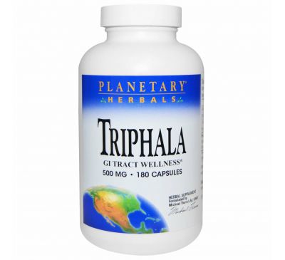 Planetary Herbals, Трифала, 500 мг, 180 капсул