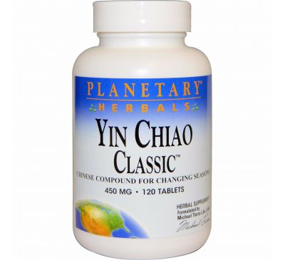 Planetary Herbals, Yin Chiao Classic, 450 мг, 120 таблеток