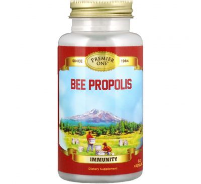 Premier One, Пчелиный прополис, 60 капсул