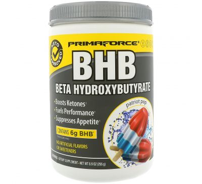 Primaforce, BHB, Бета-гидроксибутират, патриотические леденцы, 8,9 унц. (255 г)