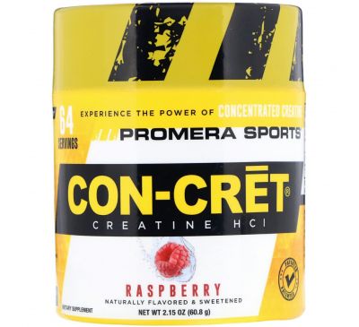 Promera Sports, Con-Cret Creatine HCl, малина, 2,15 унц. (60,8 г)