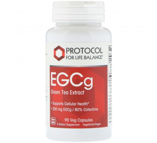 Protocol for Life Balance, EGCg Green Tea Extract, 90 Veg Capsules