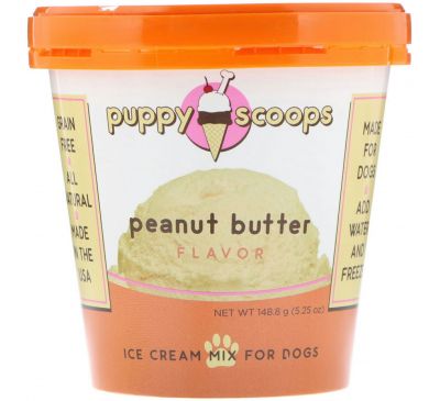 Puppy Cake, Мороженое для собак, вкус арахисового масла, 5,25 унций (148,8 г)