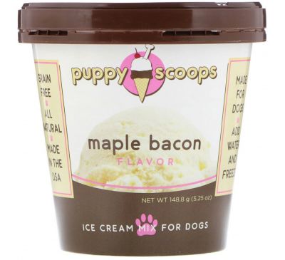 Puppy Cake, Мороженое для собак, вкус кленового бекона, 5,25 унций (148,8 г)