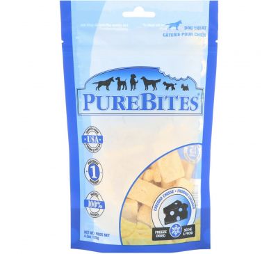 Pure Bites, Freeze Dried, Dog Treats, Cheddar Cheese , 4.2 oz (120 g)