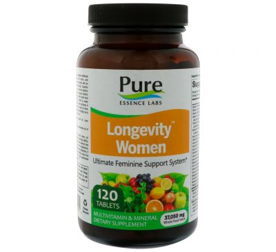 Pure Essence, Longevity Women, 120 таблеток