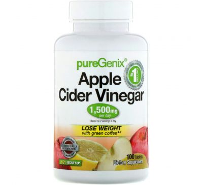 Purely Inspired, PureGenix, Apple Cider Vinegar, 100 Tablets