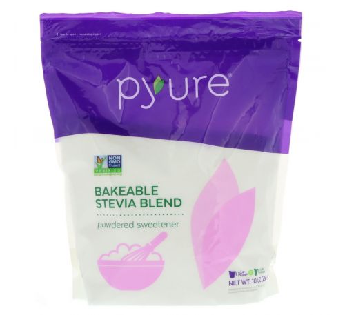 Pyure, Bakeable Stevia Blend Powdered Sweetener, 10 oz (284 g)