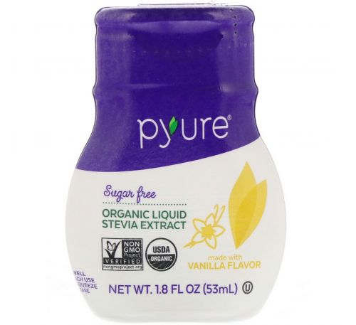 Pyure, Organic Liquid Stevia Extract, Vanilla, 1.8 fl oz (53 ml)