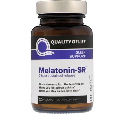 Quality of Life Labs, Melatonin-SR, 30 капсул в растительной оболочке