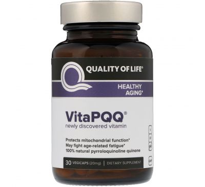 Quality of Life Labs, VitaPQQ, Healthy Aging, 20 mg, 30 Vegicaps