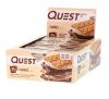Quest Nutrition, Протеиновые батончики со вкусом зефира, 12 шт по 60 г