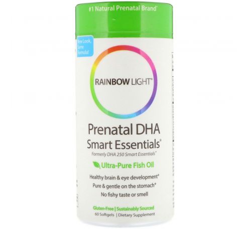 Rainbow Light, Just Once, Супер чистая пренатальная докозагексаеновая кислота, Smart Essentials, 60 мягких таблеток
