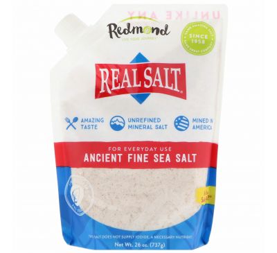 Real Salt, Древняя мелкая морская соль, 26 унций (737 г)
