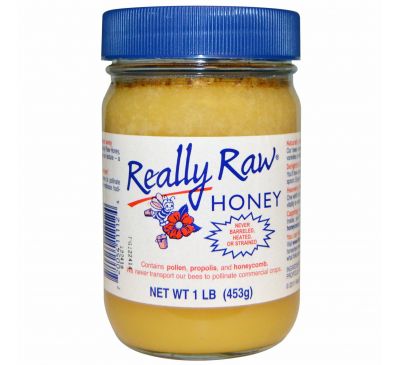 Really Raw Honey, Мед, 1 фунт (453 г)