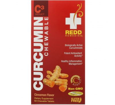 Redd Remedies, Curcumin C3 Reduct, 60 Chewable Tablets