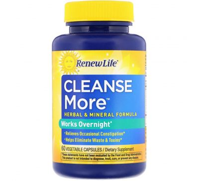 Renew Life, CleanseMore, 60 растительных капсул