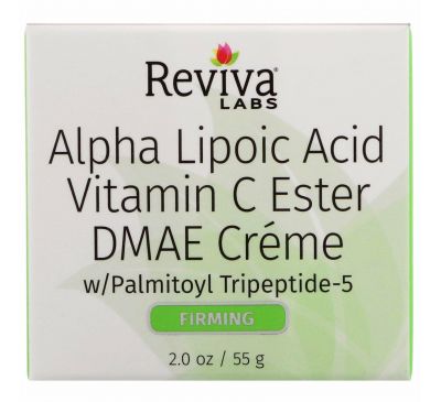 Reviva Labs, Крем с альфа-липоевой кислотой, витамином C в эфирной форме и ДМАЭ, 2 унции (55 г)