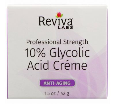 Reviva Labs, Крем с гликолевой кислотой 10%, 42 г