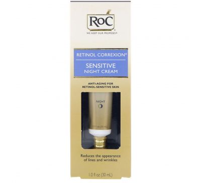 RoC, Ретинол Коррексион, ночной крем для чувствительной кожи, 1 жидк. унц. (30 мл)