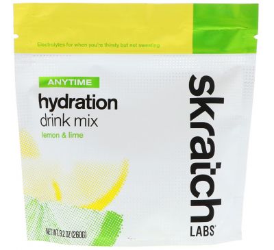 SKRATCH LABS, Anytime Hydration Drink Mix, Lemon & Lime, 9.2 oz (260 g)