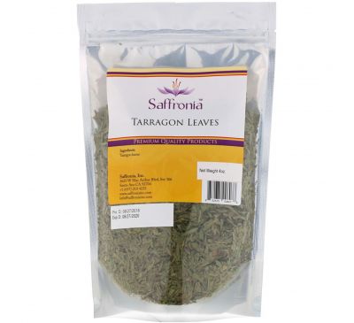 Saffronia Inc, Листья эстрагона, 4 унции