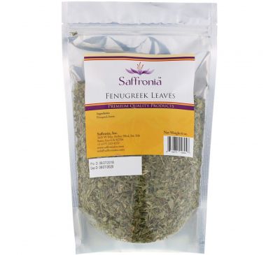 Saffronia Inc, Листья пажитника, 6 унций