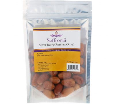 Saffronia Inc, Шефердия серебристая (дикая маслина), 4 унц.