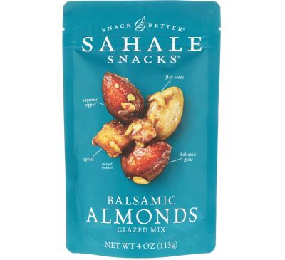 Sahale Snacks, Глазированная смесь, бальзамический миндаль, 4 унц. (113 г)