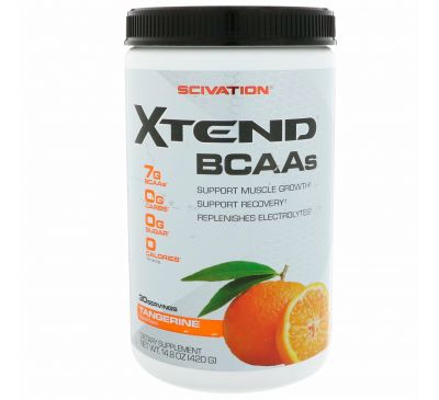 Scivation, Аминокислоты с разветвленной цепью Xtend, мандарин, 420 г