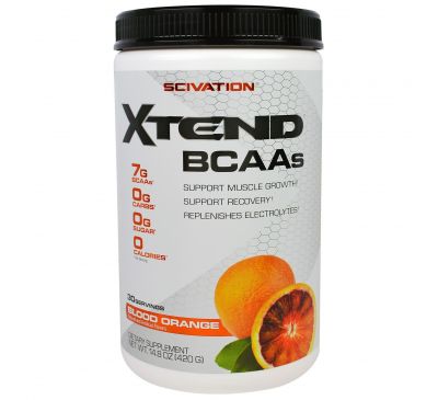 Scivation, Xtend BCAAs, Кроваво-красный Апельсин, 14.8 oz (420 g)