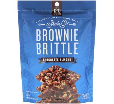 Sheila G's, Brownie Brittle, Chocolate Almond, 5 oz (142 g)