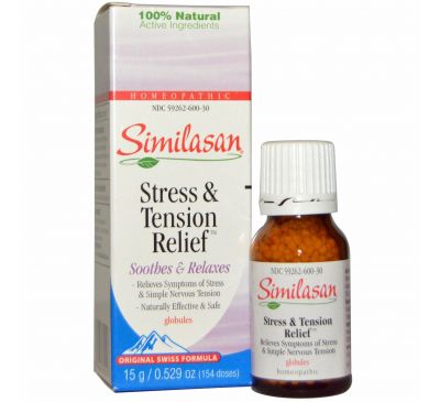 Similasan, Средство для избавления от стресса и напряжения, 0,529 унции (15 г)