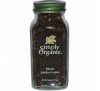 Simply Organic, Зерна черного перца, 2.65 унций (75 г)
