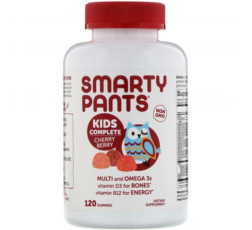 SmartyPants, Kids Complete, Multivitamin, Cherry Berry, 120 Gummies
