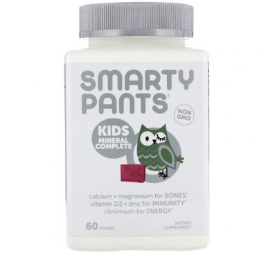 SmartyPants, Kids Mineral Complete, Multimineral, Mixed Berry, 60 Chews