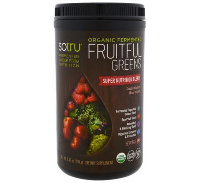 SoTru, ферментированный продукт органического происхождения, обогащен зеленью, 240 г (8,46 унции)
