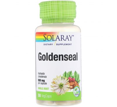 Solaray, Goldenseal, 550 mg, 50 VegCaps