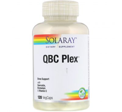 Solaray, QBC Plex, 120 VegCaps