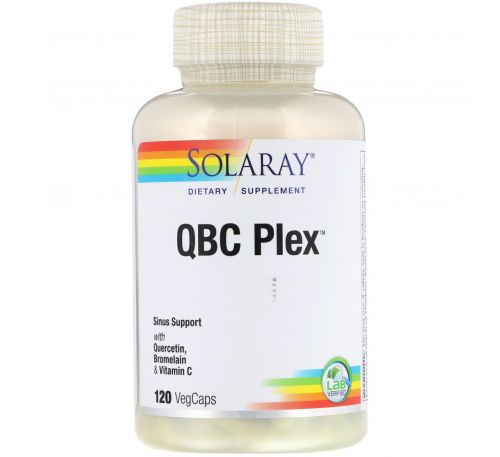 Solaray, QBC Plex, 120 VegCaps