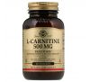 Solgar, L-карнитин, 500 мг, 60 таблеток