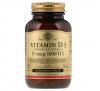 Solgar, Vitamin D3 (Cholecalciferol), 15 mcg (600 IU), 120 Vegetable Capsules