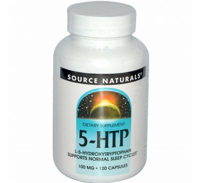 Source Naturals, 5-HTP, 100 мг, 120 капсул