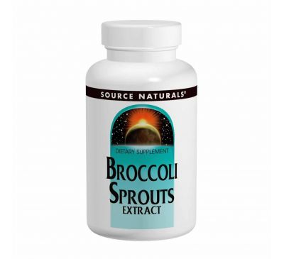 Source Naturals, Экстракт капусты брокколи, 60 таблеток