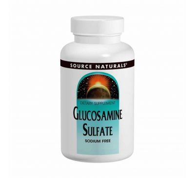Source Naturals, Глюкозамин сульфат, 500 мг, 60 капсул