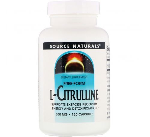 Source Naturals, L-цитруллин, 500 мг, 120 капсул