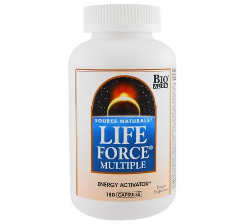 Source Naturals, Life Force Multiple, 180 капсул