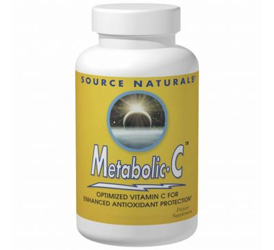 Source Naturals, Метаболический витамин C, 500 мг, 180 капул