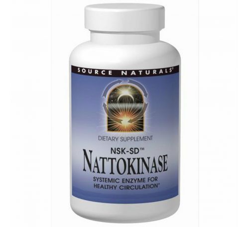 Source Naturals, Наттокиназа NSK-SD, 36 мг, 90 капсул